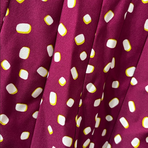Kate Spade Magenta and Yellow Dot Dress - Picture 7 of 10